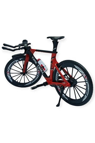 Lisinya Model Araçlar -1/10 Metal Yarış Bisikleti 18 cm - Kırmızı (Lisinya)