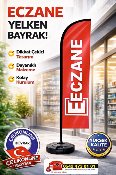 ÇELİKONLİNE GROUP ECZANE YELKEN BAYRAK