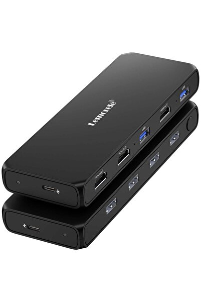 lemorele G98, 2 Bilgisayar 1 Monitör Çoklayıcı KVM Switch, Görüntü Aktarıcı, ...