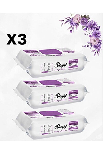 Sleepy multi-surface wet wipes pack with lavender scent x 3