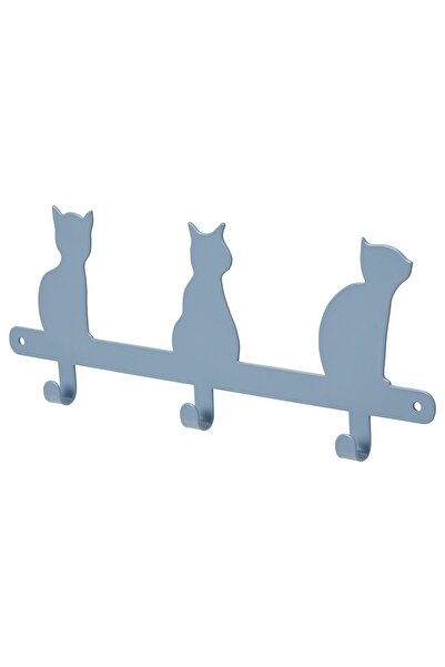 IKEA رف مقابض BARNDRÖM بثلاثة مقابض، قطة، 34 سم