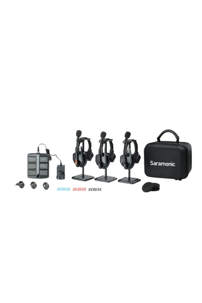 Saramonic Πλήρης λύση ενδοεπικοινωνίας WiTalk9 WT3S6xbat, 3 ατόμων, Full-Duplex, 1.9GHz, single-ear
