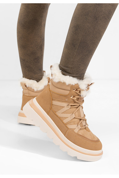 B T Shoes Mποτάκια πλατφόρμα Nimora χακι