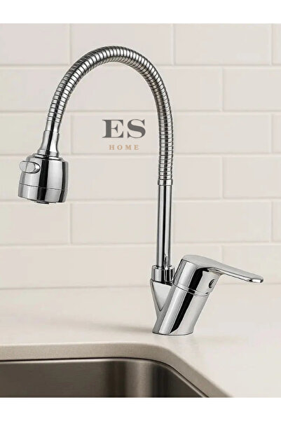 ESHOME يمكن أن يدور 360 درجة - صنبور حوض المطبخ المتحرك ذو الأنابيب القابلة ل...