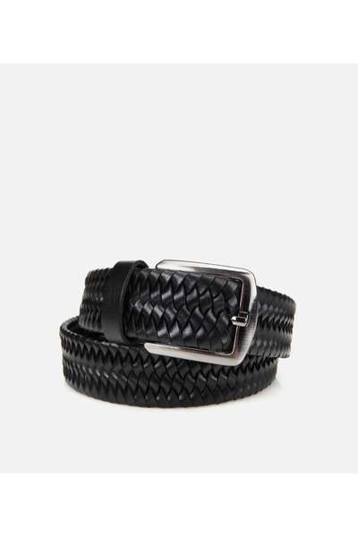 Hotiç Erkek Deri Siyah Kemer