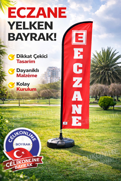 ÇELİKONLİNE GROUP ECZANE YELKEN BAYRAK