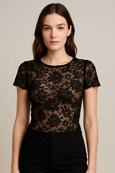 Lovely butik ΔΙΑΦΑΝΗ ΜΠΛΟΥΖΑ ΜΕ ΔΑΝΤΕΛΑ ΜΕ ΚΟΜΜΑΤΙΑ - ΚΟΜΜΑΤΙΑ ΚΟΜΜΑΤΙΑ ΚΟΜΜΑΤΙΑ