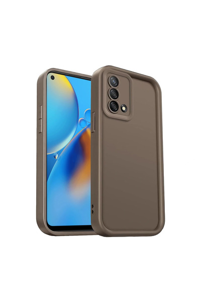 eco port Oppo a74 4g case viera silicone - brown