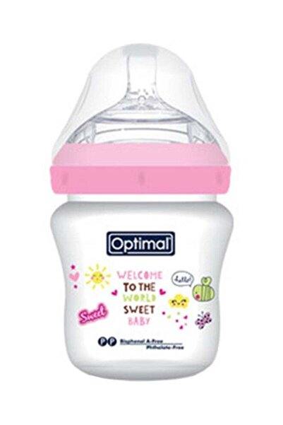 OPTİMAL زجاجة رضاعة ماميلا بنظام مزدوج مضاد للمغص، سعة 210 مل، مناسبة للأطفال من عمر 0 شهر، لون أزرق