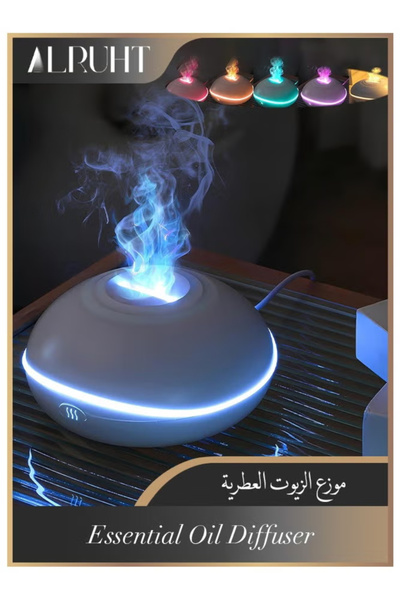 Alruht موزع الزيوت العطرية، مرطب جو بالموجات فوق الصوتية سعة 200 مل، مناسب لل...