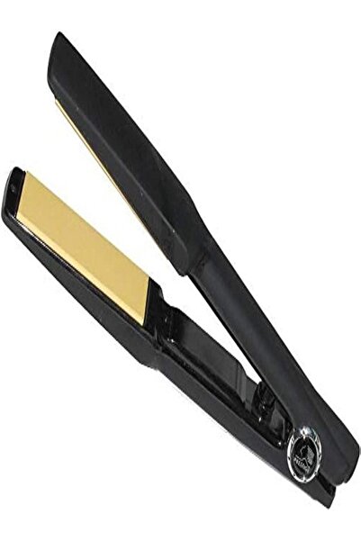 DLC مكواة فرد الشعر الكهربائية السلكية ذات الألواح التيتانيومية، تصميم أسود م...