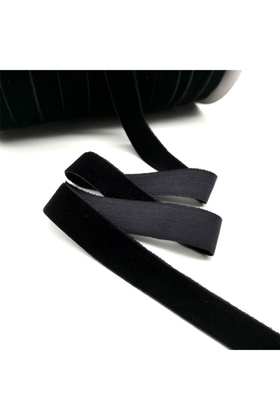 Choice شريط مخملي أسود بعرض ٢٥ مم وطول ٥ ياردات، مقاس ٦-٢٥ مم، لتزيين حفلات ا...