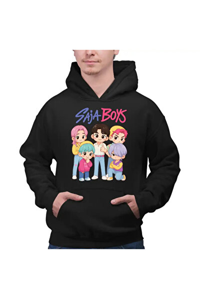 OEM Ανδρικό Φούτερ με Κουκούλα Huntrix Saja Boys Kpop Demon Hunters