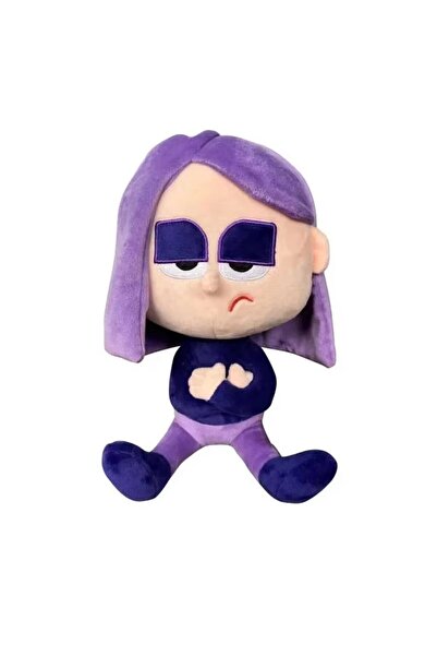 Choice دمية فتاة أرجوانية لطيفة من Duolingo، بطول 25 سم، مصنوعة من القطيفة، ه...