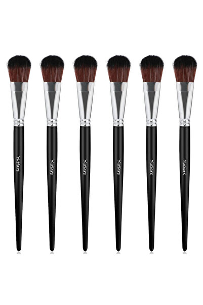 Choice1 black 6pcs Mop Brush For Acrylic Painting 1 Inch Blending Brush Paint...