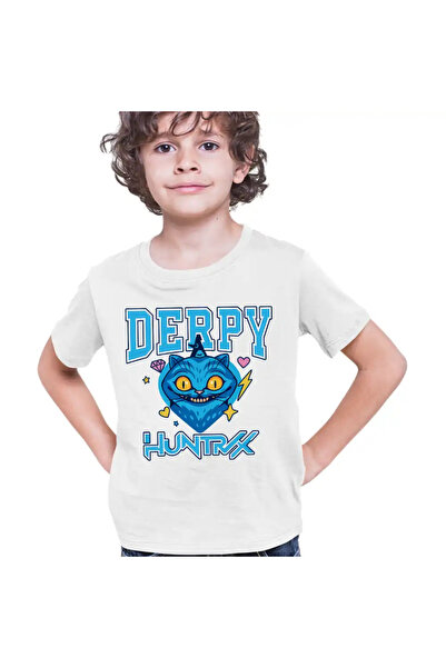 OEM Παιδικό Αγόρι T-Shirt Huntrix Derpy Cat Kpop Demon Hunters