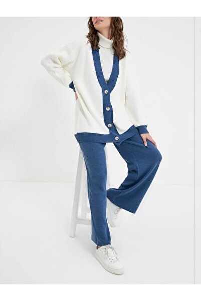 RANO-BOUTİQUE طقم نسائي تريكو أنيق جدا مكون من قطعتين بنطلون وسترة