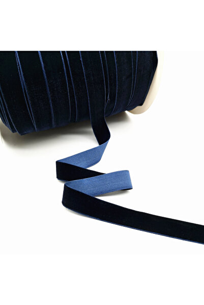 Choice شريط مخملي أزرق داكن بعرض 15 مم، طول 5 ياردات، عرض 6-25 مم، لتزيين حفل...