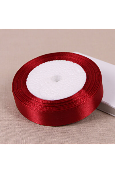 Choice شريط ساتان أحمر خمري 20 مم (25 ياردة/لفة) شريط ساتان أحمر خمري ذو وجه ...