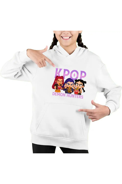 OEM Παιδικό Φούτερ με Κουκούλα για Κορίτσια Huntrix Demon Masters Kpop
