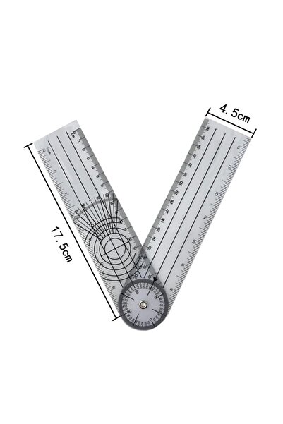 Choice مسطرة قياس دقيقة مزدوجة الجوانب، مصنوعة من البلاستيك والفولاذ المقاوم للصدأ، بطول 175 مم