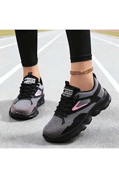 SOSENFER Bayan yürüyüş ayakkabısı, rahat yumuşak tabanlı rahat ayakkabı kadın...