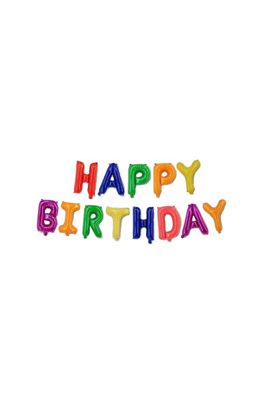 Choice بالونات فويل مقاس 16 بوصة عليها حروف "عيد ميلاد سعيد" لتزيين حفلات أعي...