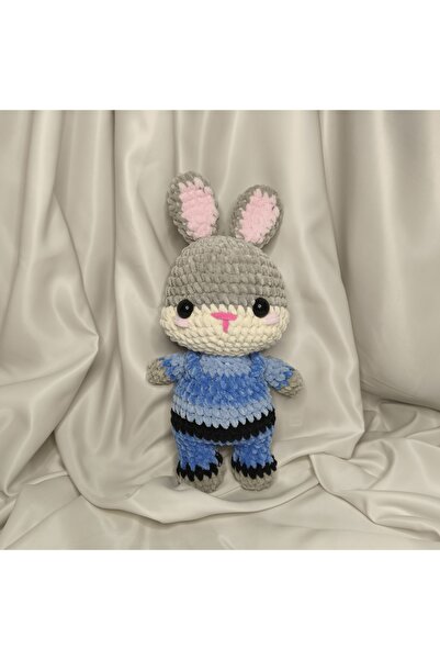 zeanqua El Yapımı Nick ve Judy Peluş Oyuncak / Zootopia Amigurumi Seti