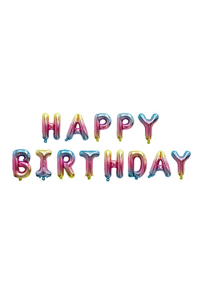 Choice 16INCH Rainbow 16 inch Letters HAPPY BIRTHDAY Foil Balloons Happy Birt...