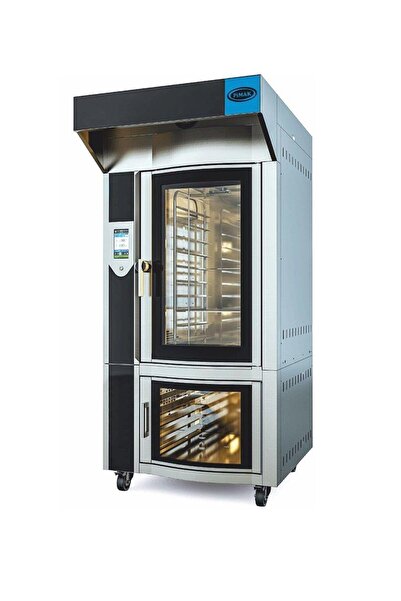 Pimak Tüplü Döner Konveksiyonlu Fırın 10 Tepsili Çok Amaçlı, Taş Tabanlı Alt Stand Elektrikli