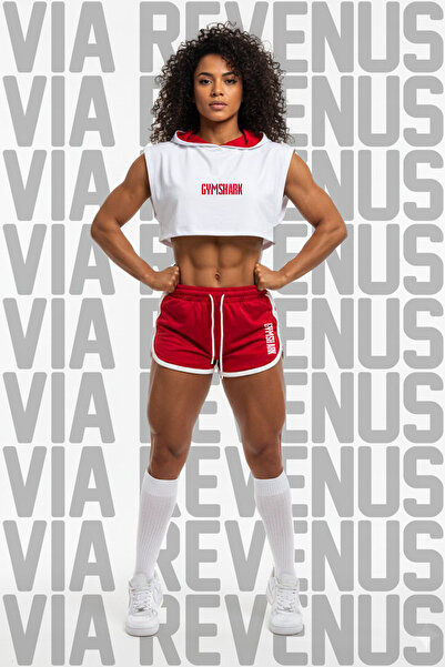 Vordevia Set sport pentru femei Gym cu imprimeu - Pantaloni scurți din țesătu...