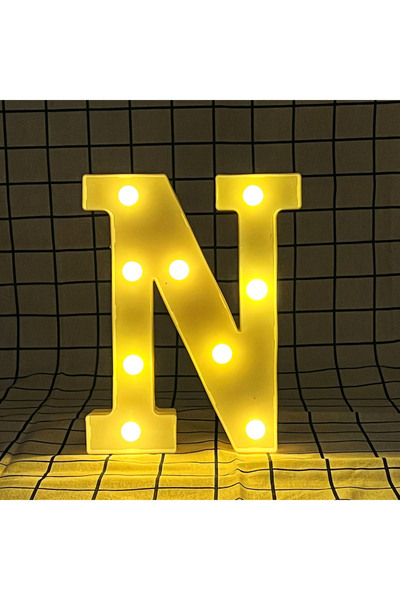 Choice29 22cm N 22cm LED warm light letters and numbers, using batteries as a...