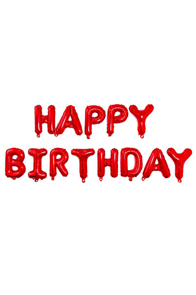 Choice 16INCH Red 16 inch Letters HAPPY BIRTHDAY Foil Balloons Happy Birthday...