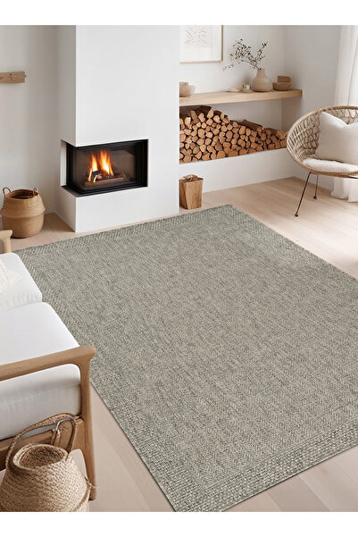 Konfor Halı Rusticana 3109 Gri Naturel Jüt Halı Modern Örme Kilim Rusticana_3109
