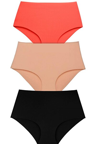 Berrak Toparlayıcı Kadın Külot lazer kesim iz yapmaz 3 adet