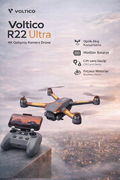 Voltico R22 Ultra HD Kamera Drone – Stabil Uçuş, Güçlü