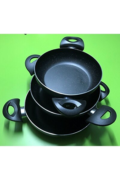 TREND MUTFAK EŞYALARI Teflon 3-Piece Economical Pan Set 18-20-22-cm