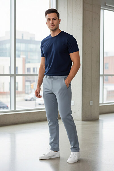 Fulla Moda Beli Bağlamalı Duble Paça Pantolon