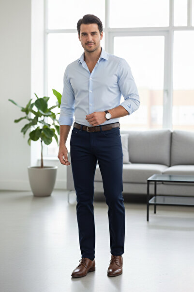 Fulla Moda Zippered Slim Fit Jean