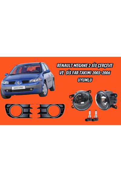 İTAQİ RENAULT MEGANE 2 SİS KAPAĞI SİS FARI AMPÜLLÜ TAKIMI SET 2003-2006 ARASI...