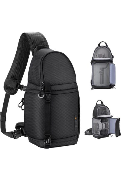 K&F CONCEPT Camera Sling Bag Crossbody Bag Waterproof Camera Travel Bag