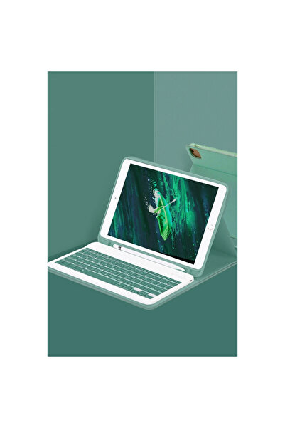 Genel Markalar İpad Pro 12.9 (2024) Kılıf Kc01 Smart Klavyeli Tablet Kılıfı -...