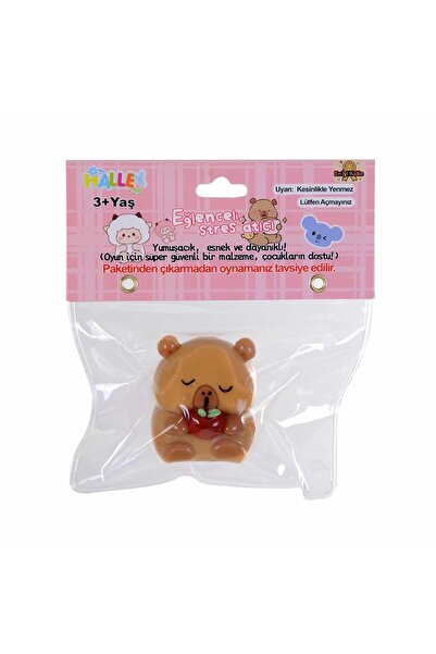 hak-iş oyuncak لعبة سكويشي ممتعة لتخفيف التوتر على شكل دب بني