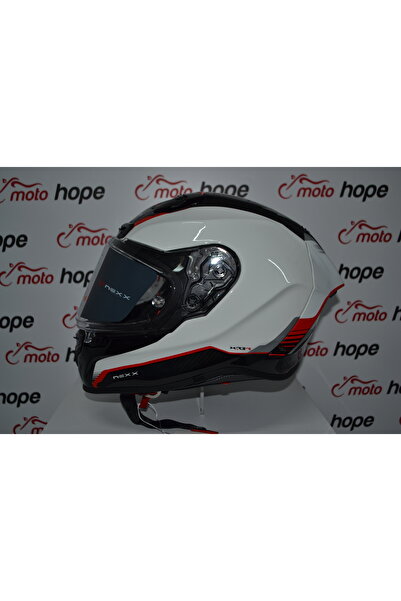 Nexx X.R3R KARBON BEYAZ-KIRMIZI MOTORSİKLET KASKI