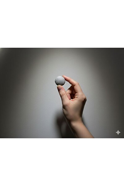 Zümrüdüanka Handmade Gri renk rafya ipinden kaplamalı kancalı Düğme