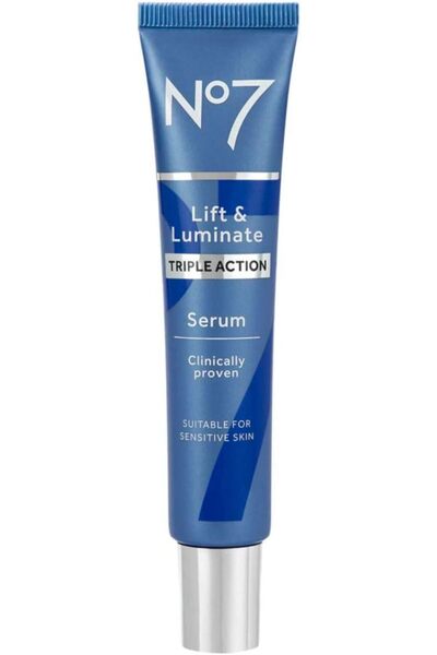 NO7 Lift & Luminate Triple Action Face Serum - Collagen Peptide Anti-Wrinkle ...