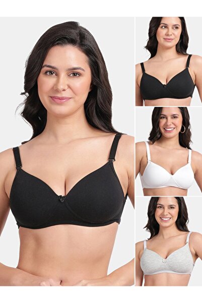 Envie By Styli Pack of 3 - Classic Backless Padded Bra