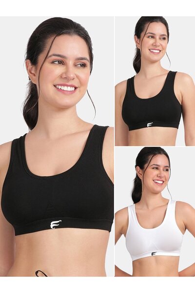 Envie By Styli Pack of 2 - Removable Pad Racerback Sports Bra