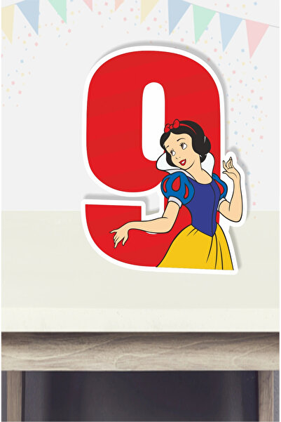 neşeli günlerim Tablă cu numere cu picioare tematică Albă ca Zăpada, cu vârst...