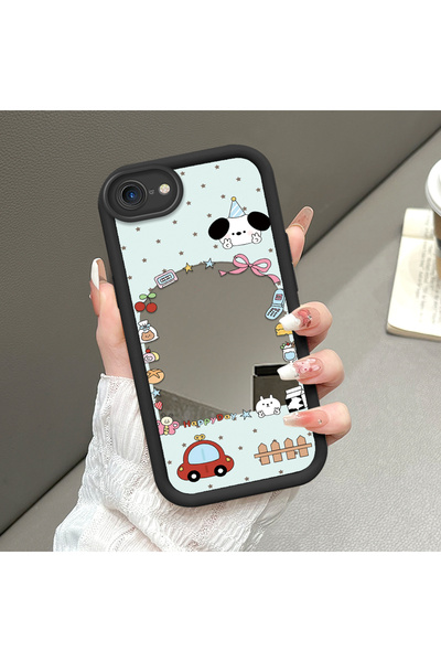 ucuc حافظة هاتف آيفون 7/8/SE 2020 2022 متوافقة مع حافظة الهاتف المرآة ذات الن...